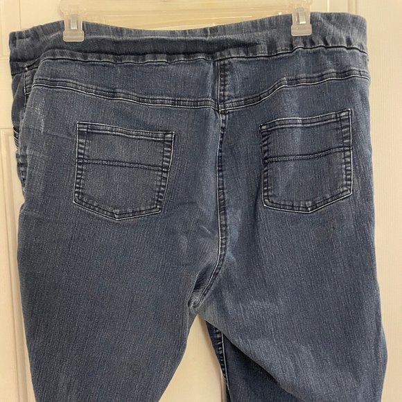 Westbound Woman Pull On Blue Denim Capri Size 22W - Picture 12 of 12